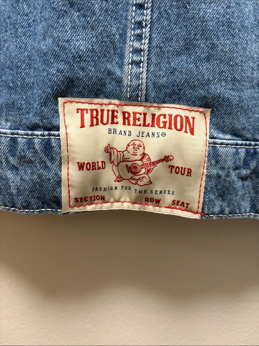 NWT - True Religion Medium Appliqué SN Denim jacket.